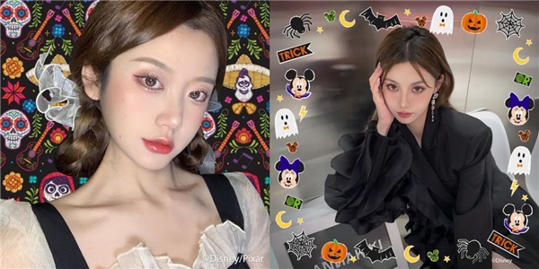 　　图4:美图秀秀和迪士尼的万圣节联名