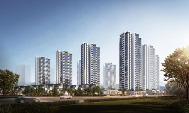 　　△ 越秀美的天悦江湾花园(项目建设方授权使用)