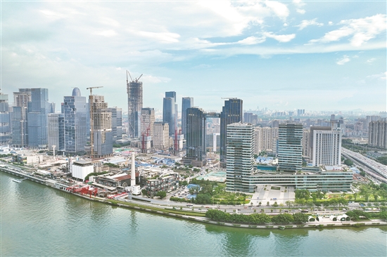 广州琶洲经济开发区西区有序建设 陈秋明 摄