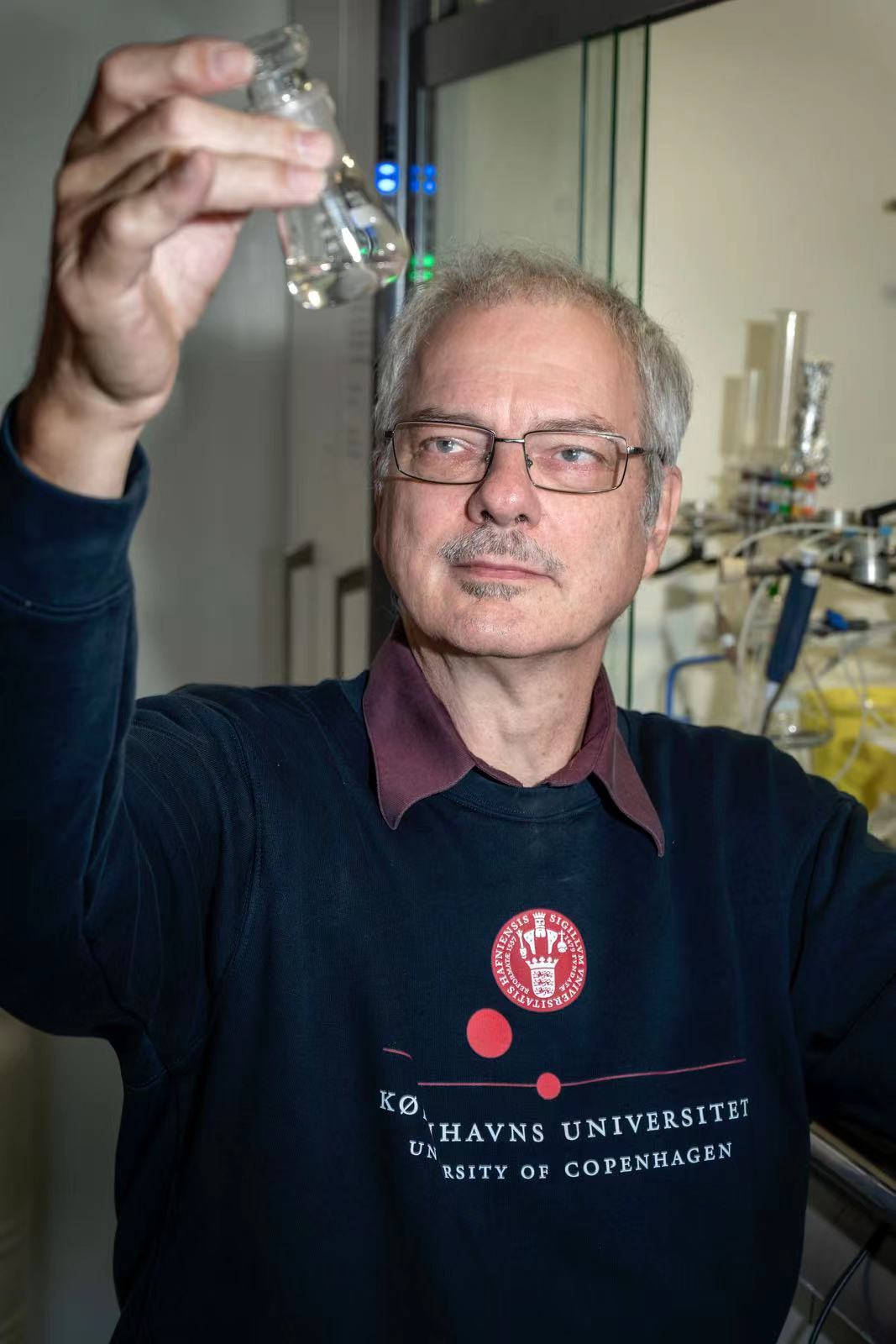 2022年诺贝尔化学奖得主莫滕·梅尔达尔。受访者供图
