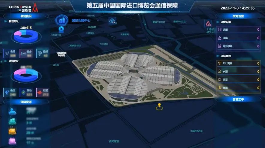 图：国家会展中心场馆3D模型