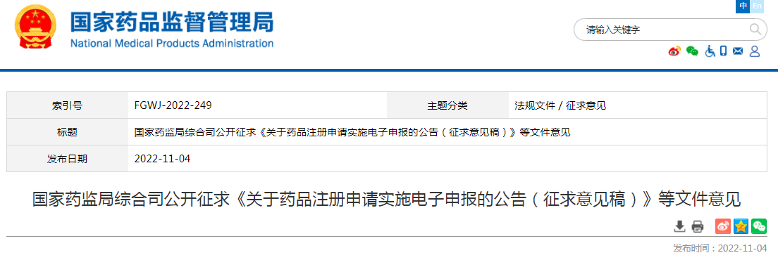 药品注册申报