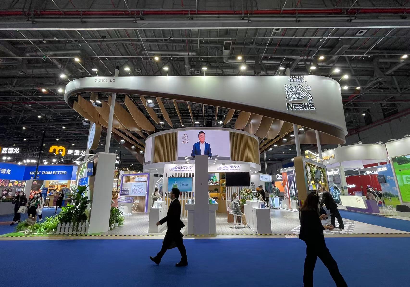 第五届进博会雀巢展位 时代周报记者摄