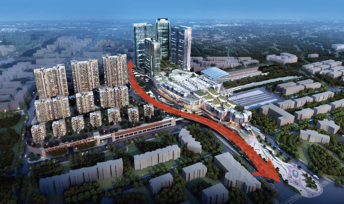 待大平台整体建成后,除了能整合莘庄地铁站周边的"零散"土地