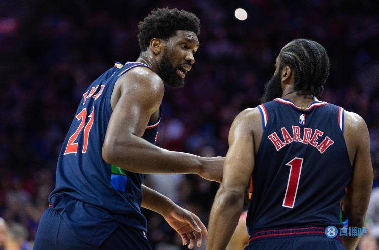 恩比德哈登联手出击 湖人詹眉组合强势回应