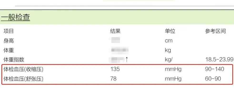 姜明最新体检报告单 图片来源：受访者提供