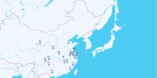 　　售后服务网点图示