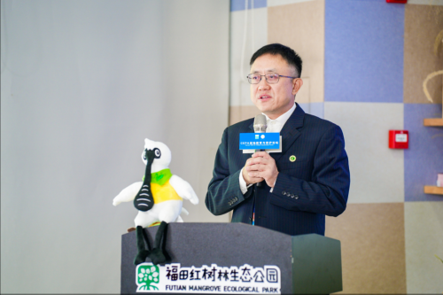 　　阿拉善SEE生态协会监事、红树林基金会执行理事长刘明达致辞