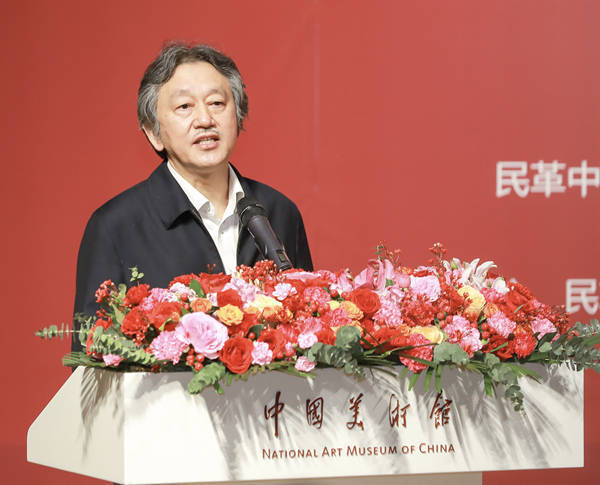 　　中国美协分党组书记、驻会副主席、秘书长马锋辉在开幕式上致辞