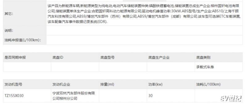 圆润造型灵动可爱 五菱全新纯电动车缤果