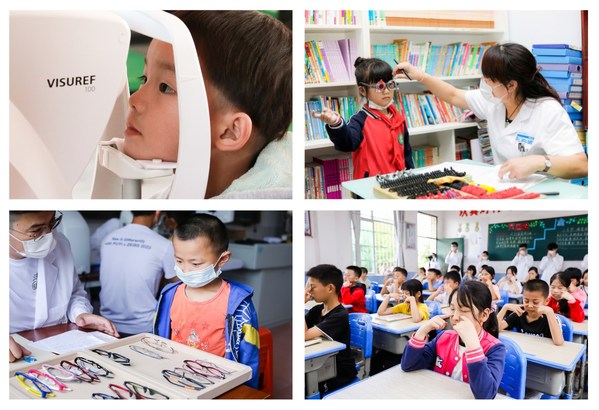 　　连月以来，蔡司光学和视光同行走进全国各地乡村学校，为孩子们带去视力筛查、眼镜验配，以及爱眼科普小课堂