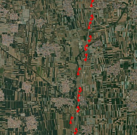 图1：京雄高铁线路 2.1GHz 8T8R部署图