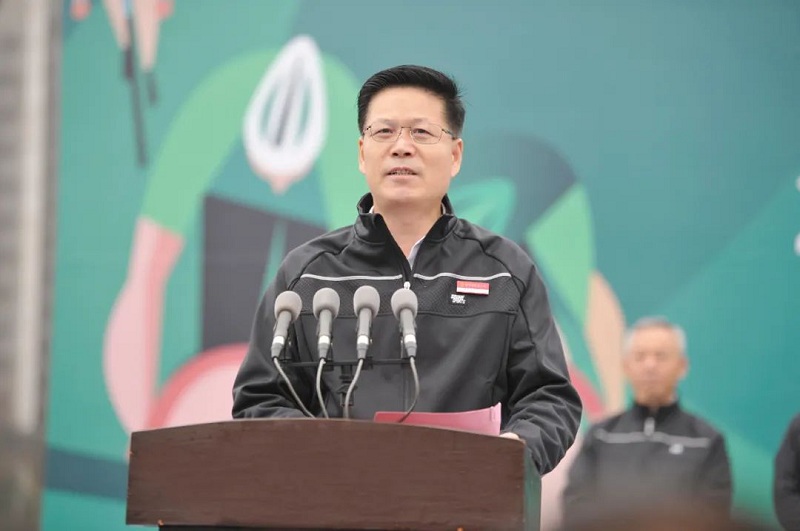 　　(湖滨新区党工委书记张先彦致辞)