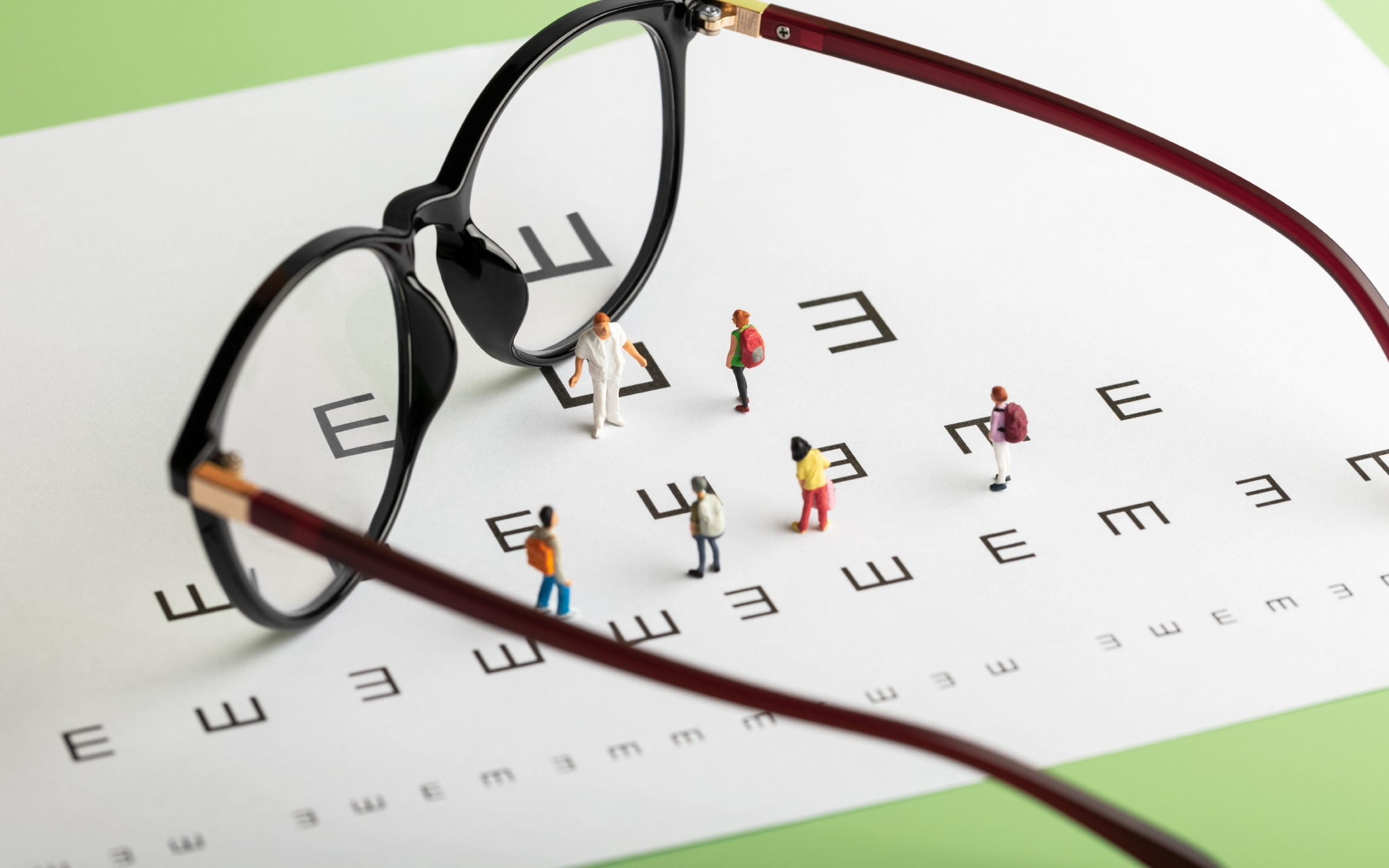 学生视力检查表.图/ic photo&nbsp