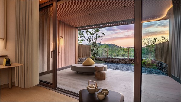 　　茶香山景庭院房-景观