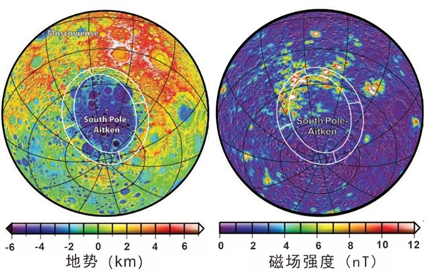 图3 南极艾肯盆地边缘的磁异常分布特征（图片修改自Wieczorek et al., 2012）