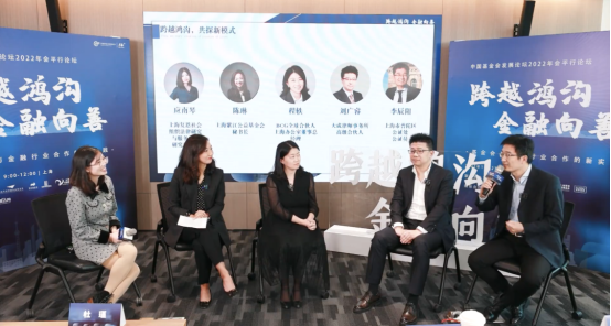 　　*图为平行论坛：跨越鸿沟，金融向善——基金会与金融行业合作的新实践