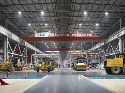 　　三一重工长沙工厂照明改造后