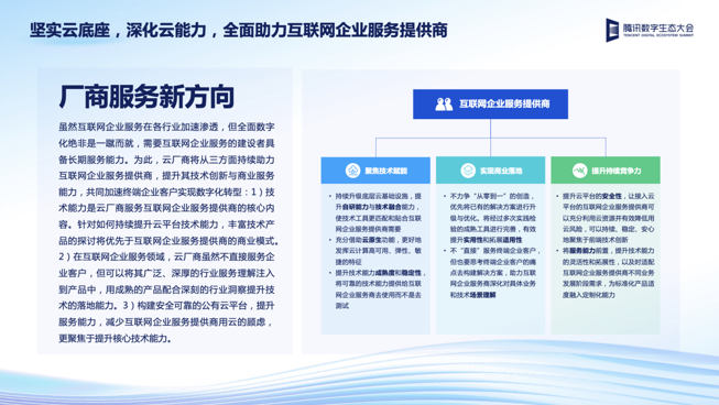 腾讯：2022腾讯全球数字生态大会互联网企业服务专场举行 技术创新打造企服行业增长新引擎