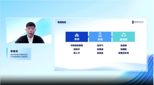 　　△长羲中济数字农业公司董事长-李锋淅分析行业现状