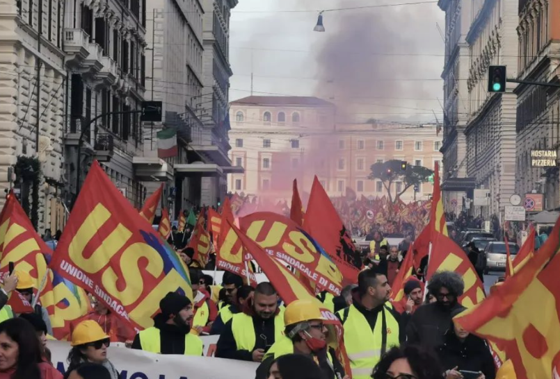 外媒：罗马爆发“放下武器，提高工资”示威，反对军援乌克兰