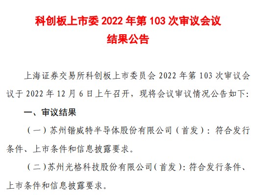 光格科技首发获科创板上市委通过 产品广泛应用于电力电网、海上风电、综合管廊、石油石化等领域