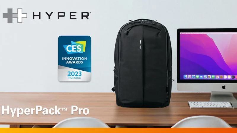 不怕背包丢了，Hpyer公司推出内置Find My模块的HyperPack Pro背包