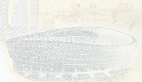 △由中国企业承建的卢塞尔体育场，被印在卡塔尔10里亚尔新版纸币上。