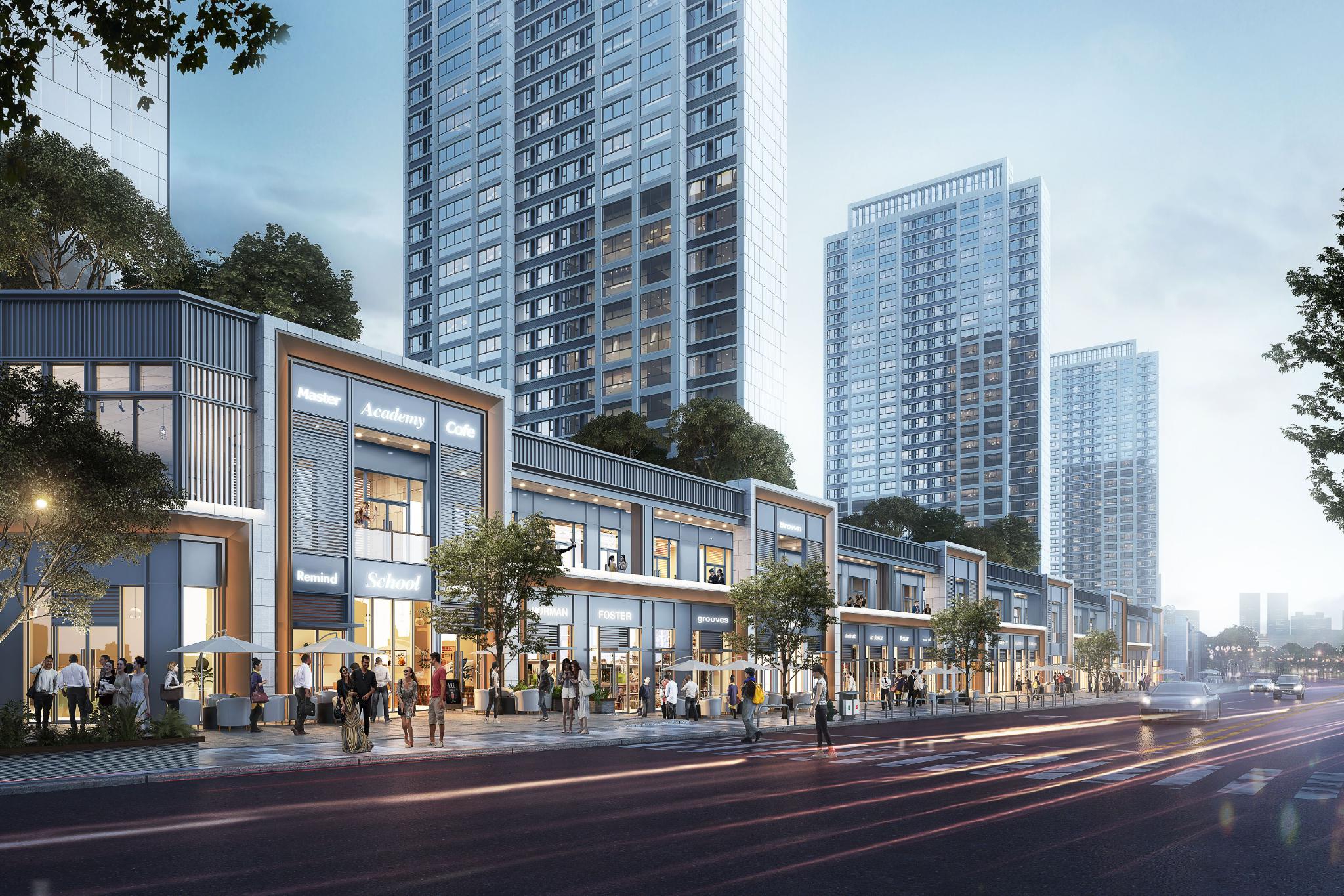 (颐和四季府底商示意图,实际以交付为准)