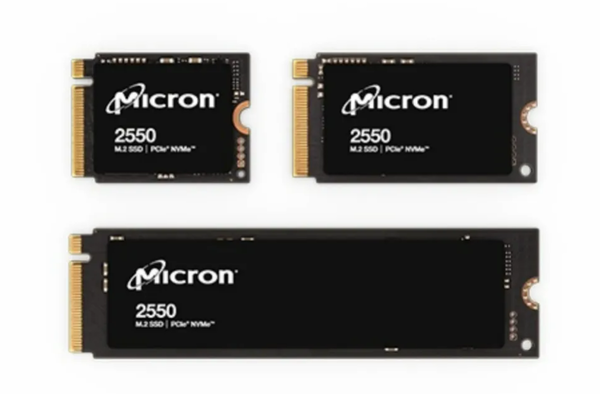 最高1TB！美光推出消费级2550 NVMe SSD 速度大提升