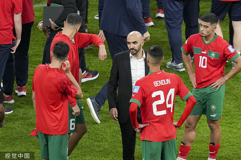 摩洛哥队获世界杯第四名 主帅：15