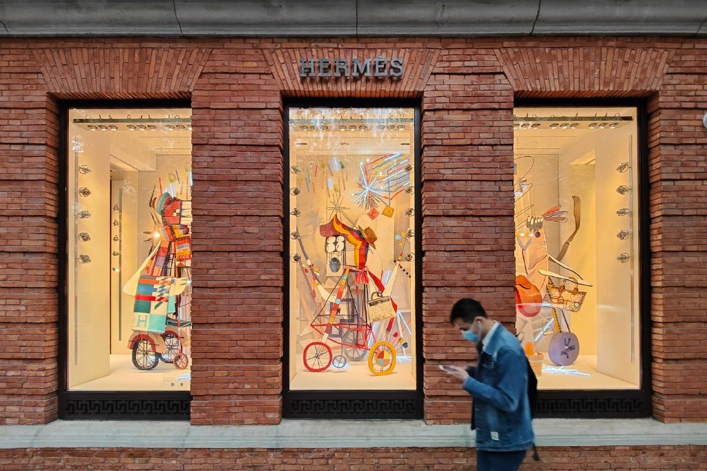 图为位于上海淮海中路的"爱马仕之家".(图片由cnsphoto提供)