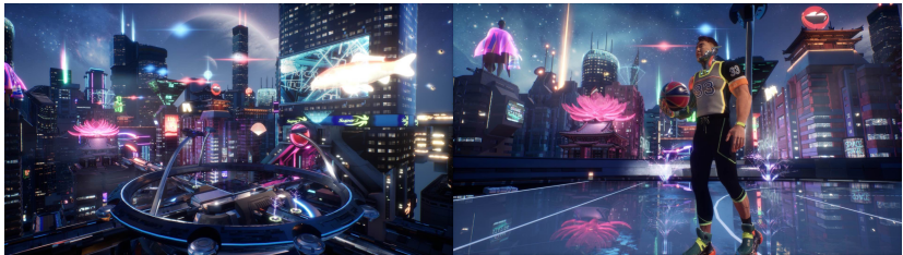 　　图:赛博朋克风元宇宙赛场