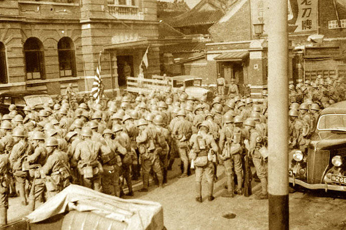 淞沪会战时的日本军队