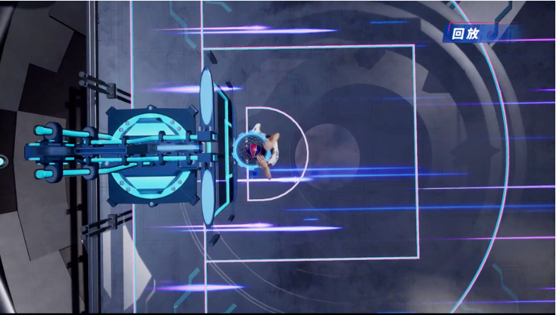 　　图:篮框视角回放镜头