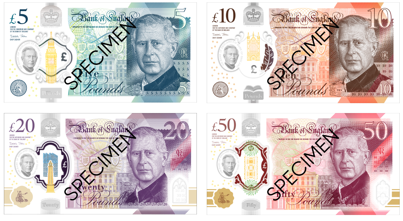 英国央行公布新版英镑纸币设计图案预计在2024年开始流通|纸币_新浪财经_新浪网