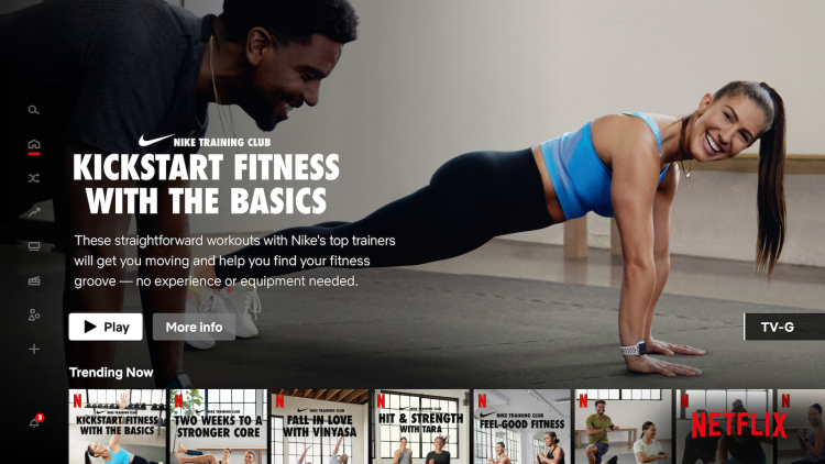 Netflix 联手 Nike  推出系列健身视频