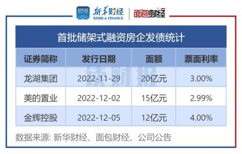 图3：首批储架式融资房企发债统计