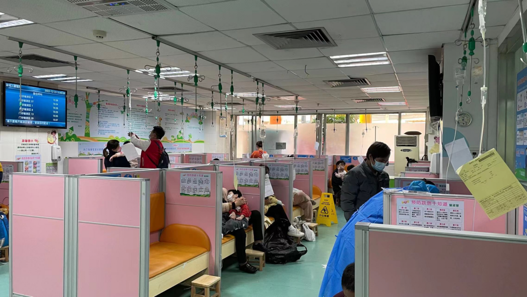 市儿童医院输液区.深儿医供图