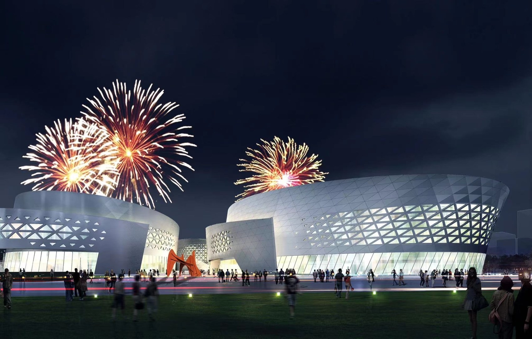 四川省文化艺术中心效果图