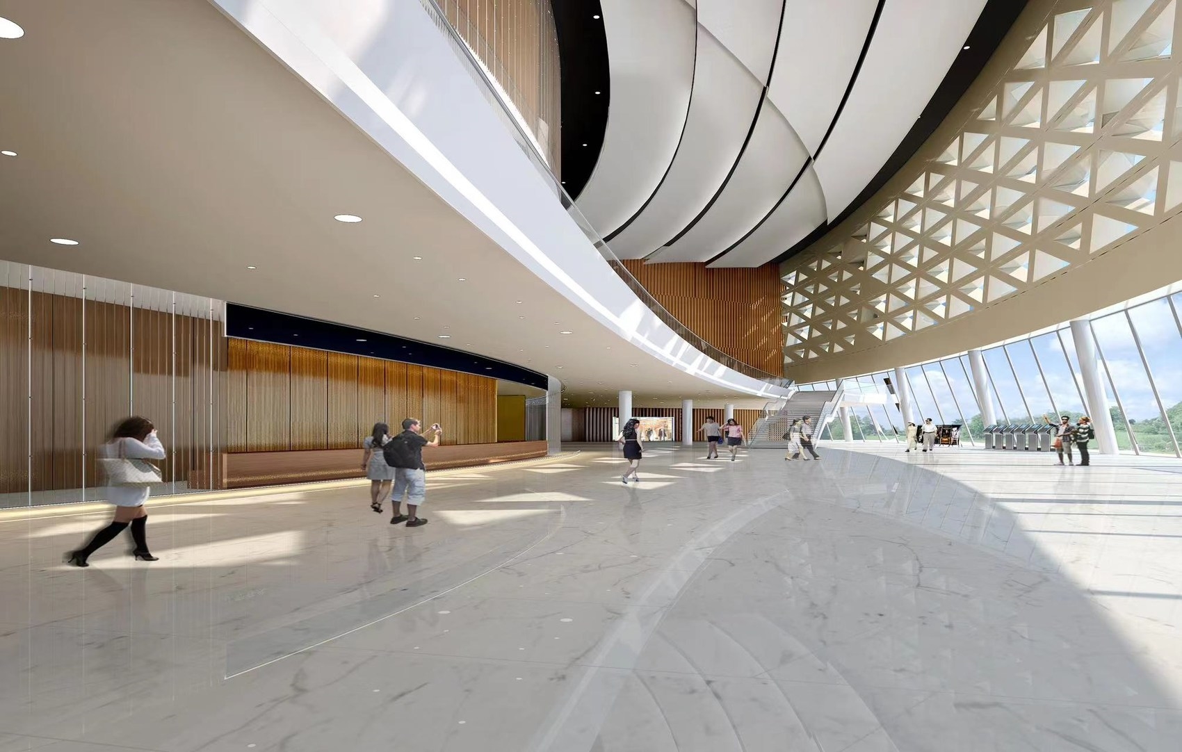 四川省文化艺术中心效果图