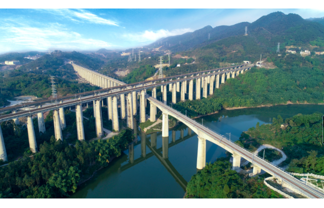 重庆东环铁路御临河大桥.通讯员 周钰佳 摄