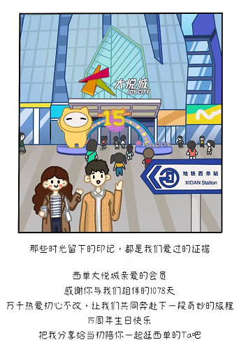 　　▲西单大悦城15周年会员专属报告