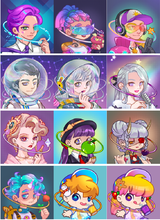 67【soul莫比乌斯第二弹】主体角色数字藏品头像部分示意soul数字