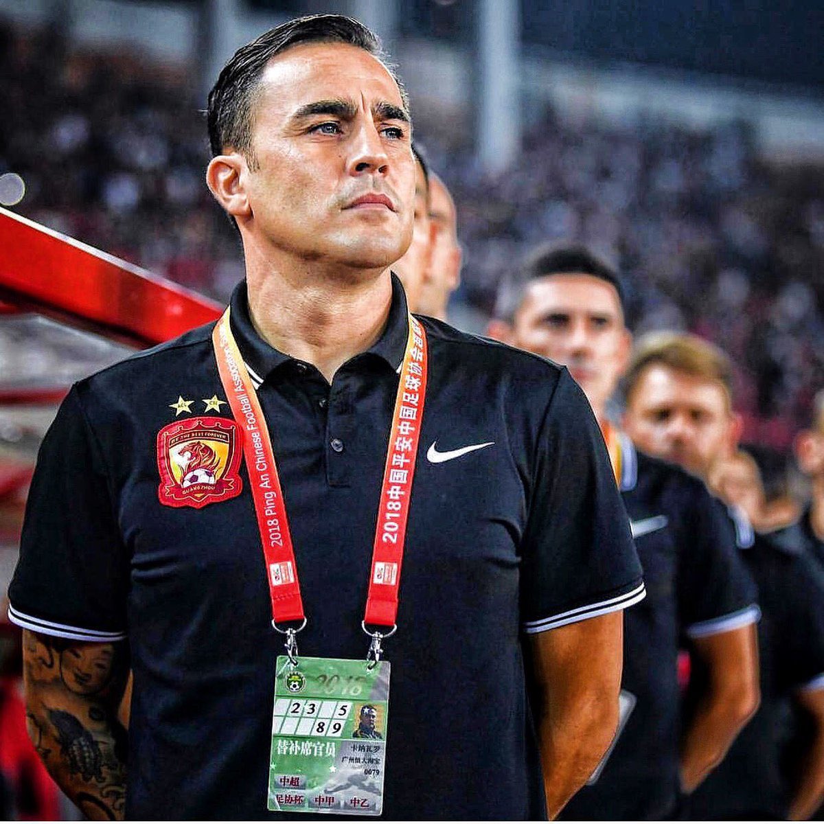 广州队昔日主教练卡纳瓦罗 图源:社交媒体