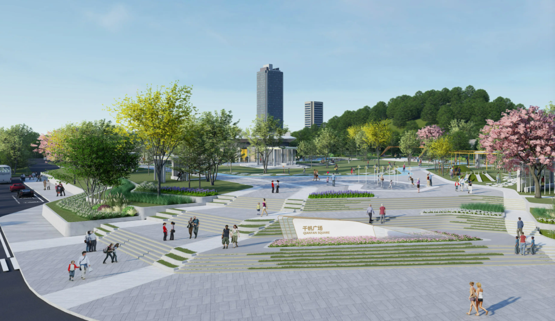 珠海千帆广场公园效果图