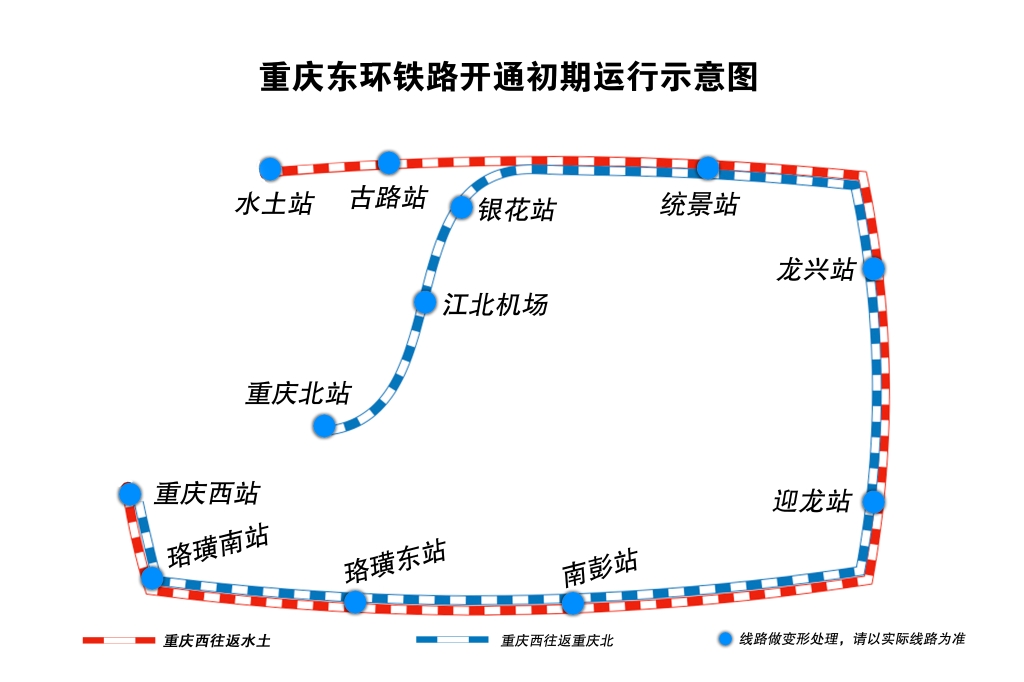 重庆环线直快列车站点图片