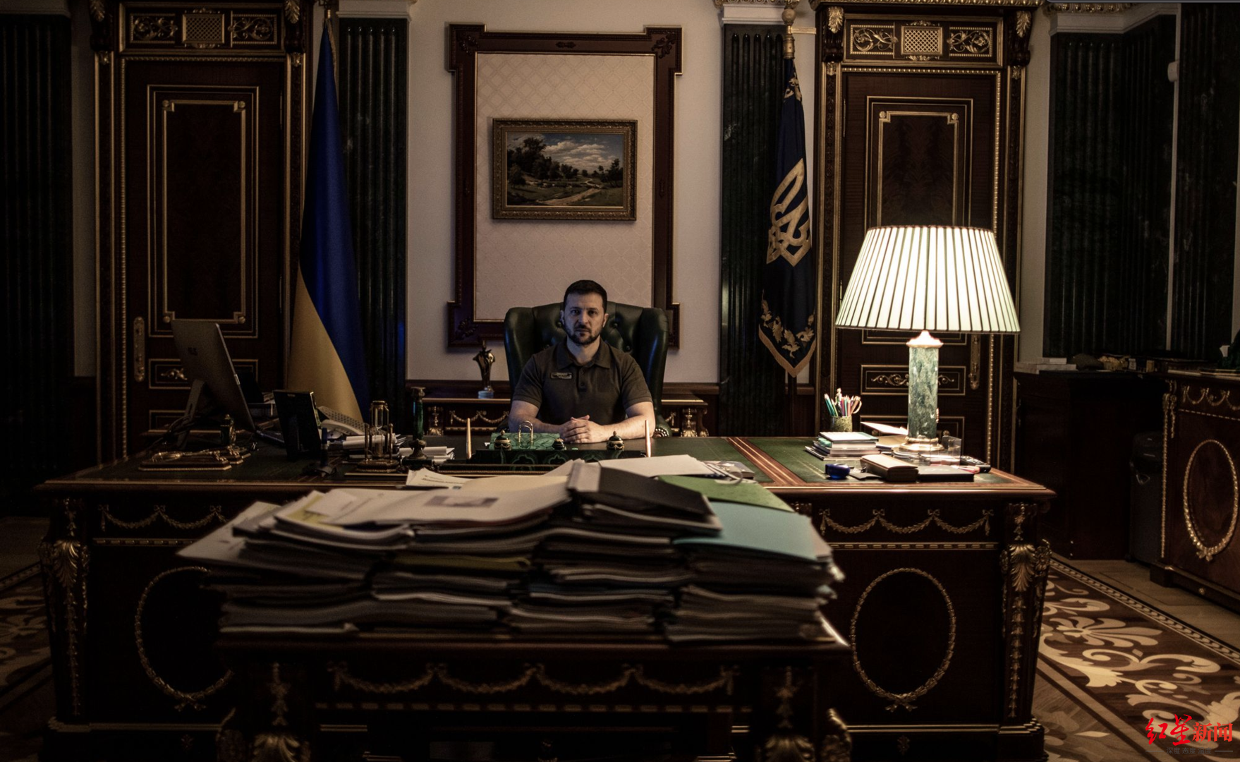 ↑乌克兰总统泽连斯基