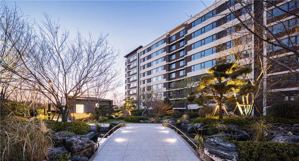 (雪山万科城a11地块观澜园实景)