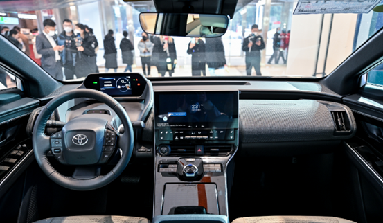 广汽丰田bz4x内饰设计. 广汽丰田供图 华龙网发
